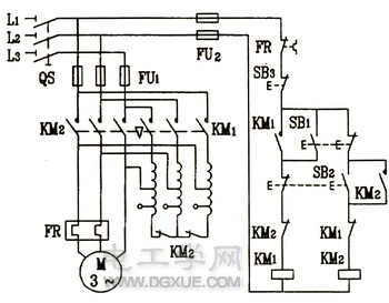 三相电动机自耦变压器降压启动控制电路图解