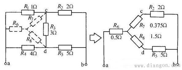 复杂电路中的电阻计算口诀