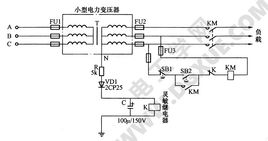低压电压型触电保护器应用电路图解